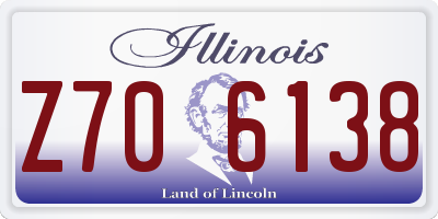 IL license plate Z706138
