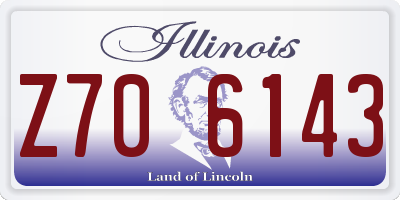 IL license plate Z706143