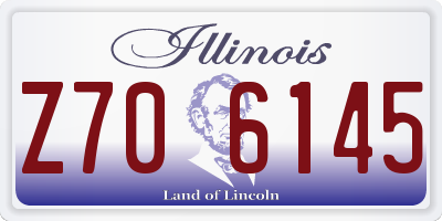 IL license plate Z706145