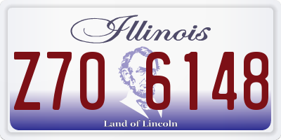 IL license plate Z706148