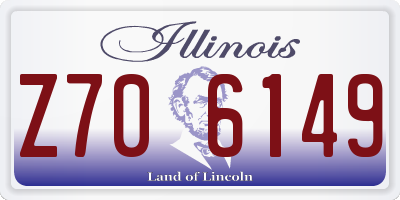 IL license plate Z706149