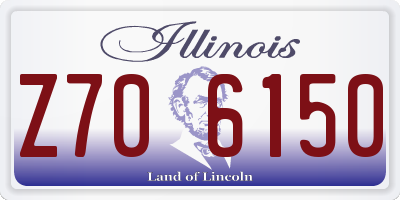 IL license plate Z706150