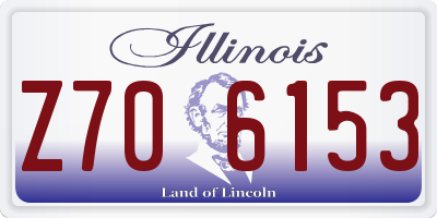 IL license plate Z706153
