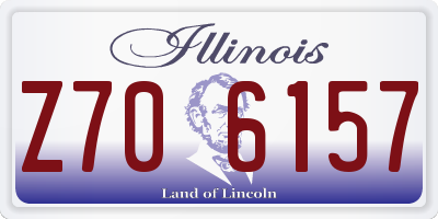 IL license plate Z706157