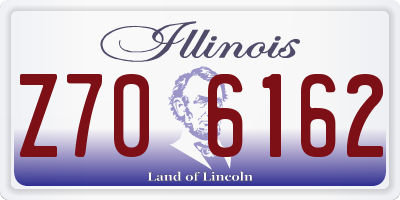IL license plate Z706162