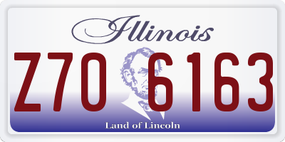 IL license plate Z706163