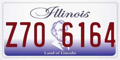 IL license plate Z706164