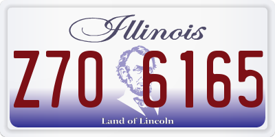 IL license plate Z706165