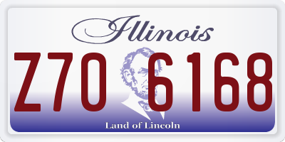 IL license plate Z706168