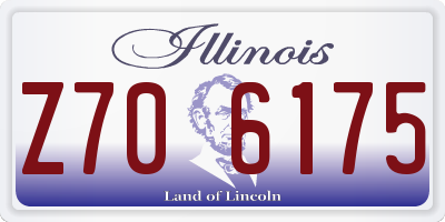 IL license plate Z706175