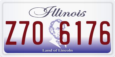 IL license plate Z706176