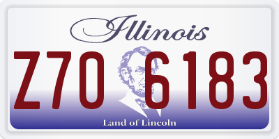 IL license plate Z706183