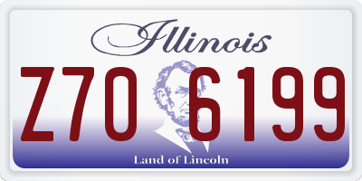 IL license plate Z706199