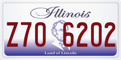 IL license plate Z706202