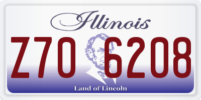 IL license plate Z706208