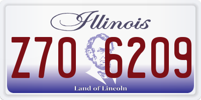 IL license plate Z706209