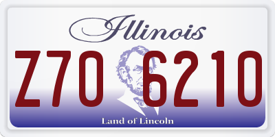 IL license plate Z706210