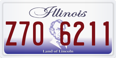 IL license plate Z706211