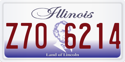 IL license plate Z706214