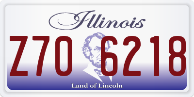 IL license plate Z706218