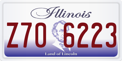 IL license plate Z706223