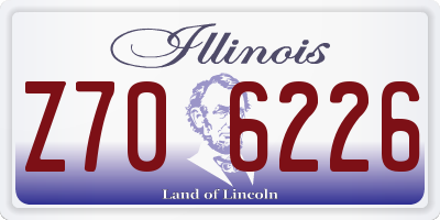 IL license plate Z706226