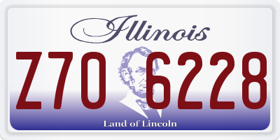 IL license plate Z706228