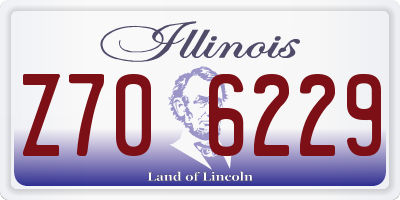 IL license plate Z706229