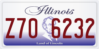 IL license plate Z706232