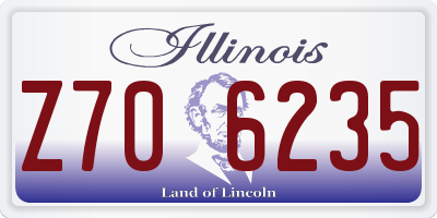IL license plate Z706235