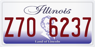IL license plate Z706237