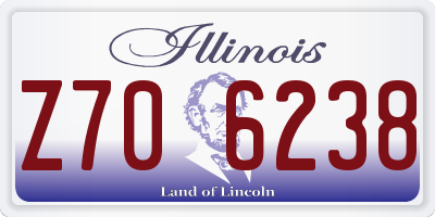 IL license plate Z706238