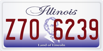IL license plate Z706239