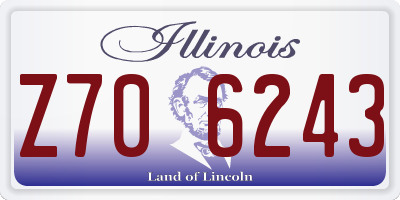 IL license plate Z706243