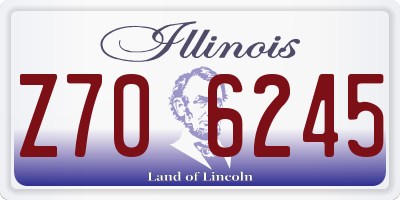 IL license plate Z706245