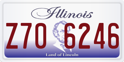 IL license plate Z706246