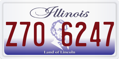 IL license plate Z706247