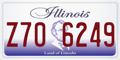 IL license plate Z706249