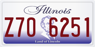 IL license plate Z706251