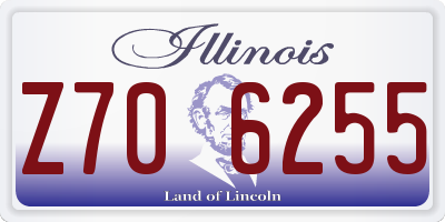 IL license plate Z706255