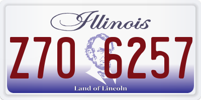IL license plate Z706257