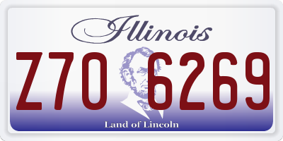 IL license plate Z706269