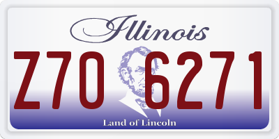 IL license plate Z706271