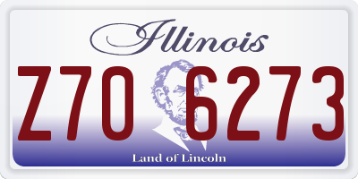 IL license plate Z706273