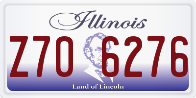IL license plate Z706276