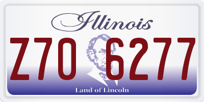 IL license plate Z706277