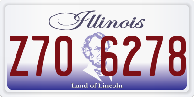 IL license plate Z706278