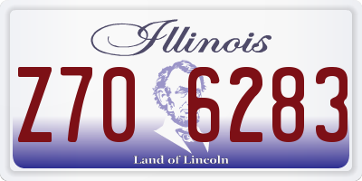IL license plate Z706283