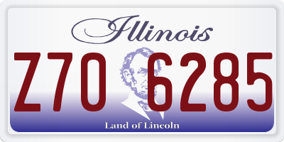 IL license plate Z706285
