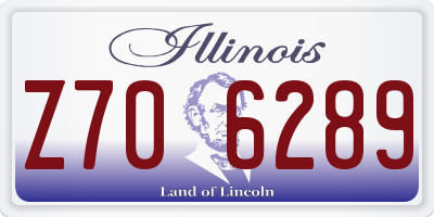 IL license plate Z706289